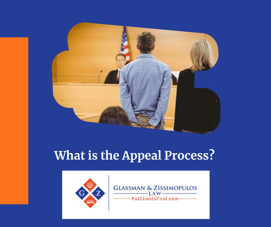 Legal courtroom with individuals in an appeal hearing, representing Glassman & Zissimopulos Law Firm's focus on the appellate process and legal services.