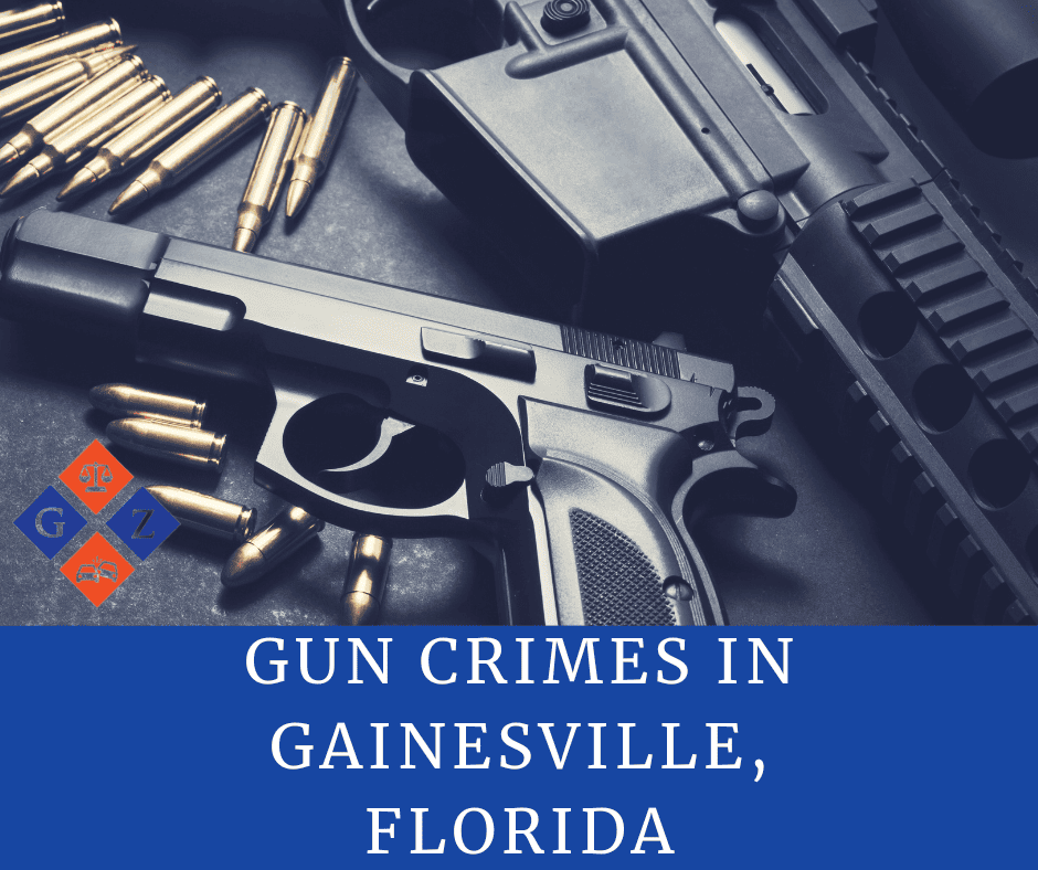 Firearm with bullets and law enforcement gear for gun crime legal issues in Gainesville Florida.
