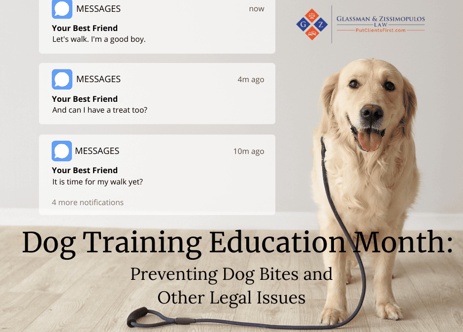 Dog Training Education Month: Preventing Dog Bites and Other Legal Issues