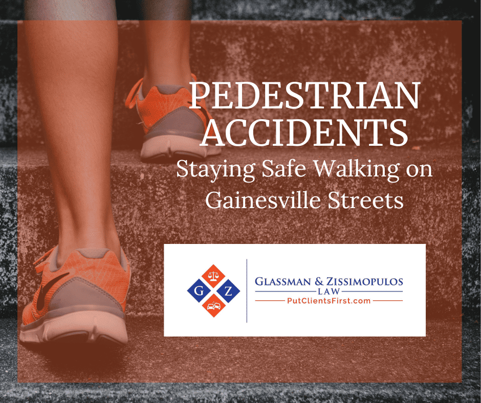 Pedestrian accident law attorney in Gainesville, Florida for pedestrian injury claims and legal representation.