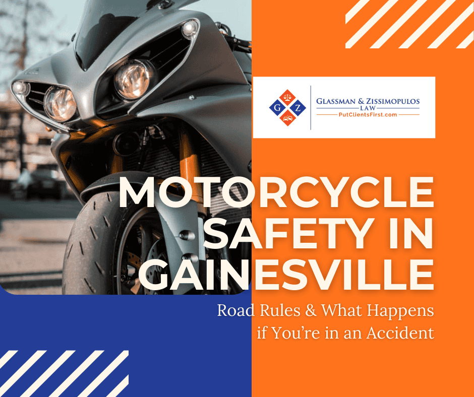 Motorcycle safety law firm in Gainesville focusing on accident legal representation and road rules.