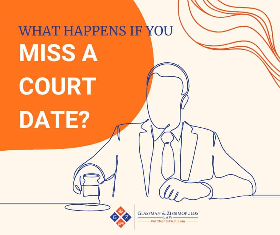 Miss a court date? Legal assistance from Glassman & Zissimopulos Law Firm specializes in courtroom delays, legal defense, and personal injury cases. Contact expert attorneys for reliable legal guidance.