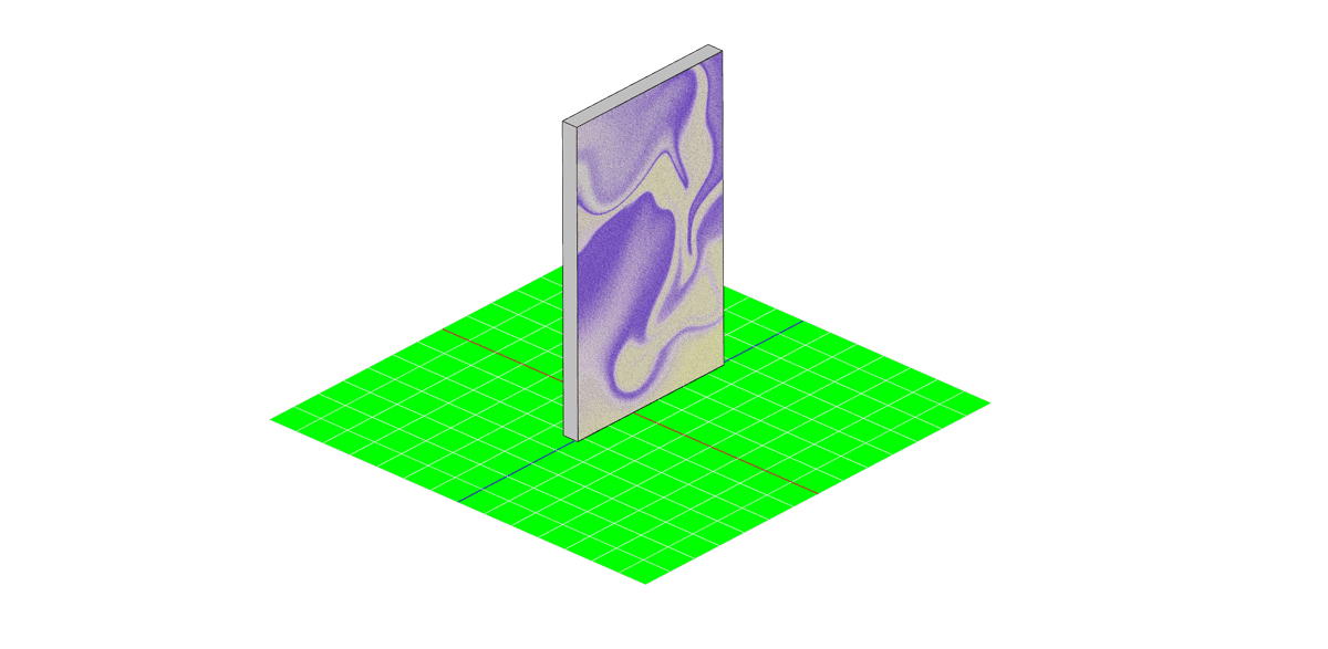 Pannello isolante termico in schiuma con superficie decorativa, ideale per isolamento e arredo.