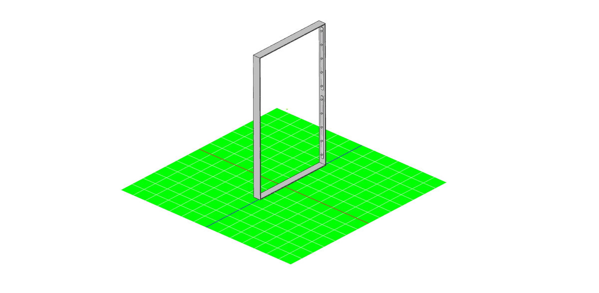 Alt piano di porta in alluminio per sistemi di sicurezza PXXL.