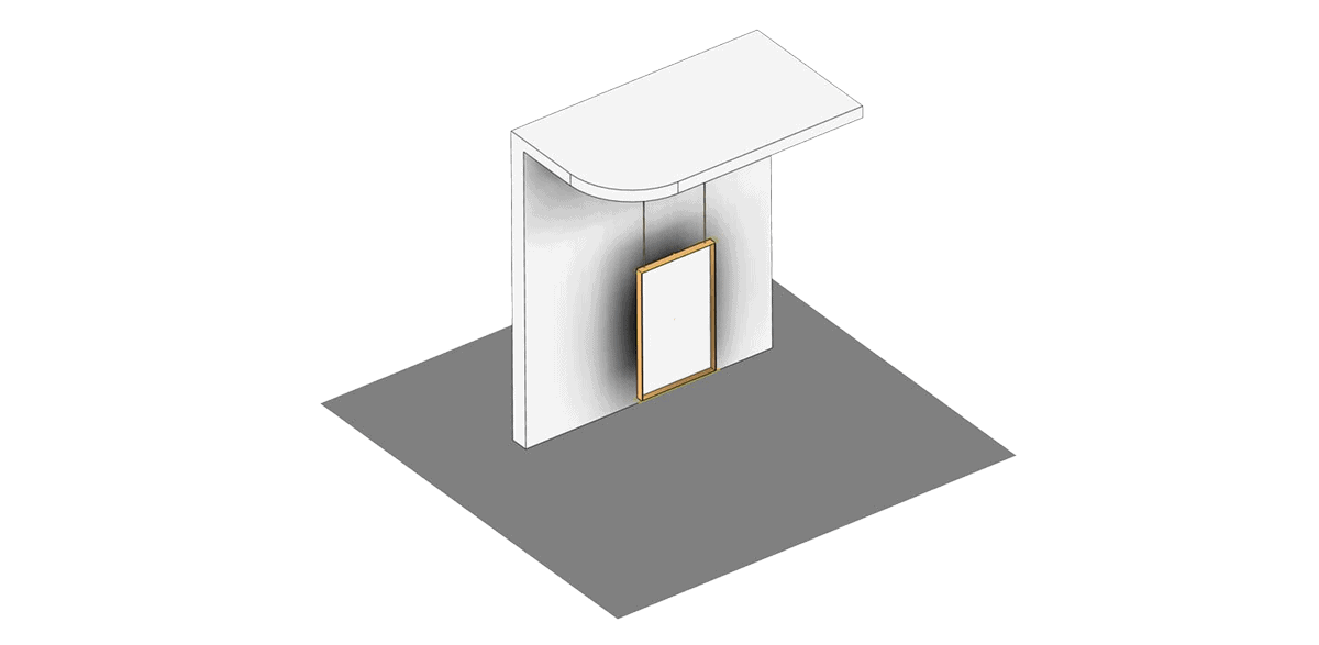 Pannello pubblicitario moderno e personalizzabile per eventi e vetrine, ideale per marketing e comunicazione visiva.