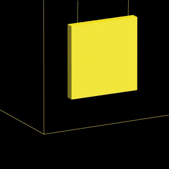 Pannello isolante giallo design moderno globale.