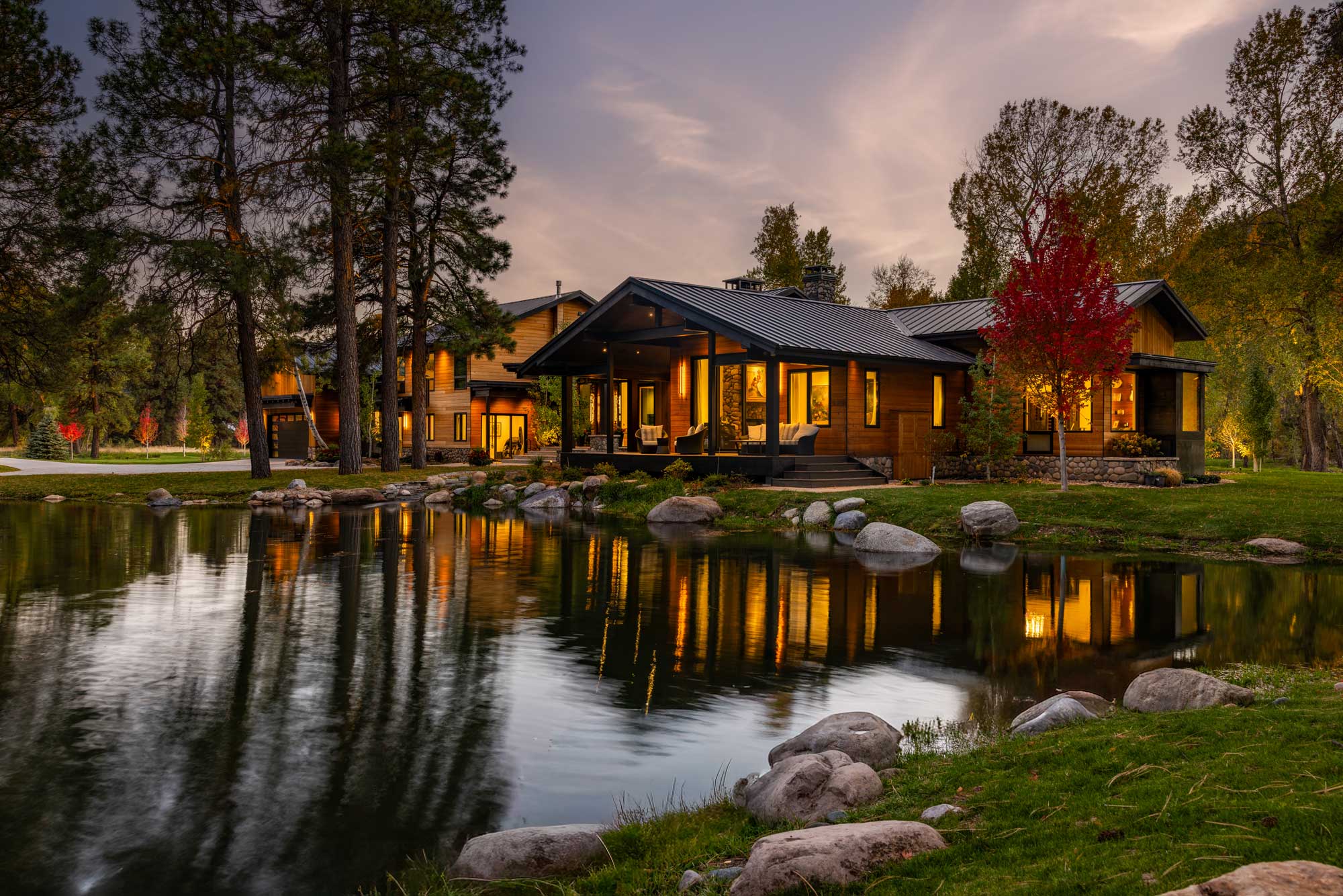 Elegant ranch home by Reynolds Ash + Associates Architecture & Engineering.