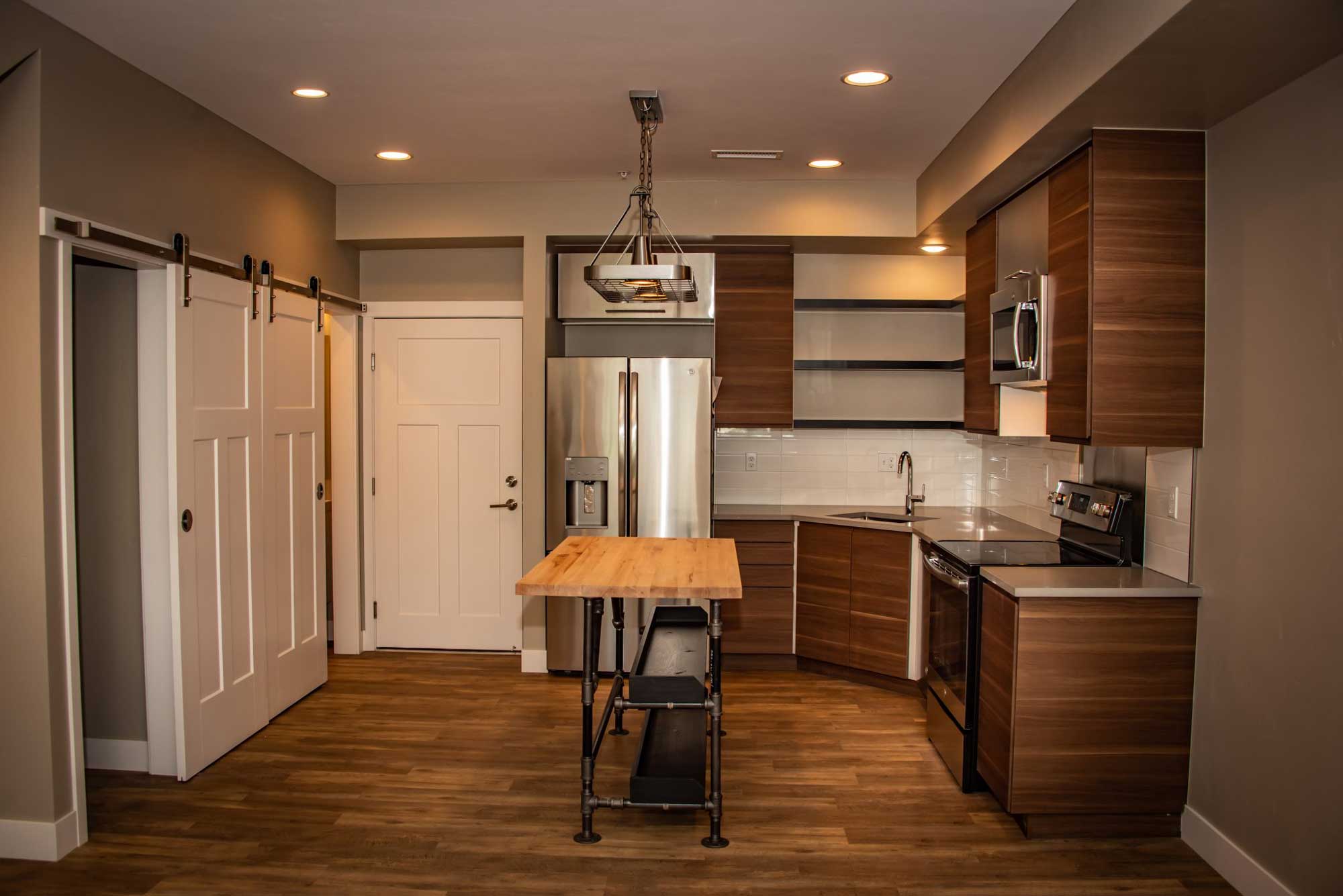 Reynolds Ash + Associates Architecture & Engineering kitchen for East Side Lofts.