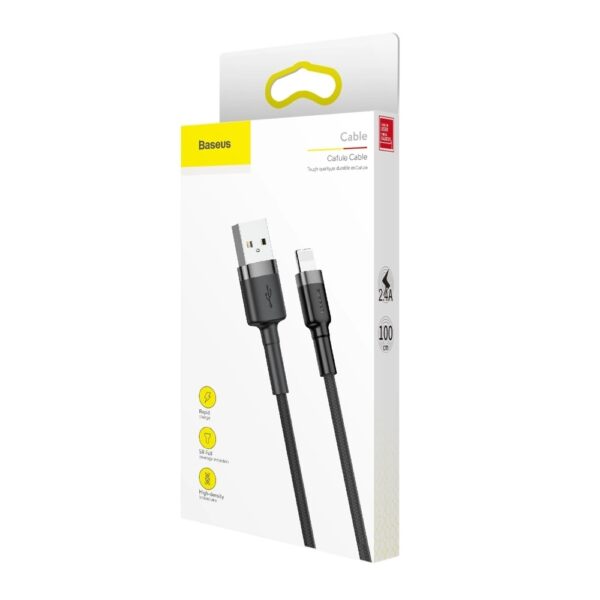 BASEUS SZYBKI KABEL USB/LIGHTNING MOCNY PRZEWÓD DO IPHONE 14 13 12 PRO 1m