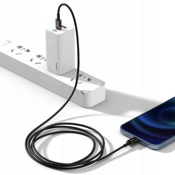 BASEUS KABEL USB-C SZYBKIE ŁADOWANIE PRZEWÓD DO LIGHTNING IPHONE PD 20W 1M - obrazek 3