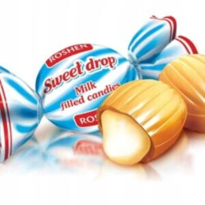 SWEET DROP Cukierki mleczne Karmelki z nadzieniem Roshen 1kg