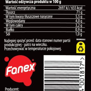 Majonez dekoracyjny kremowy Fanex WIADERKO do gastronomii 2.8KG