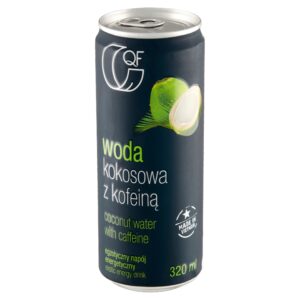 Woda kokosowa PUSZKA z kofeiną 320ml QF 12 sztuk