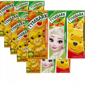 Tymbark Sok 100% Mix Pomarańcza/Jabłko + Jabłko + Multiwitamina 24 x 200 ml
