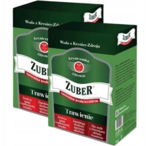2x Woda LECZNICZA Krynica Zdrój - Zuber Karton 3L (Zestaw 6L)