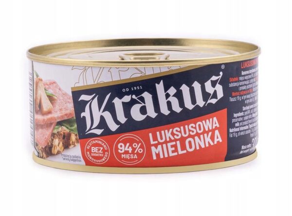 Konserwa Krakus 12x300g Luksusowa Mielonka ZGRZEWKA ZESTAW - obrazek 2