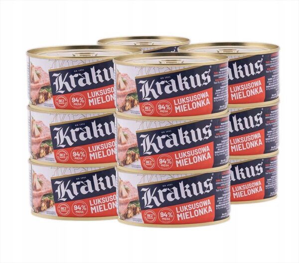 Konserwa Krakus 12x300g Luksusowa Mielonka ZGRZEWKA ZESTAW