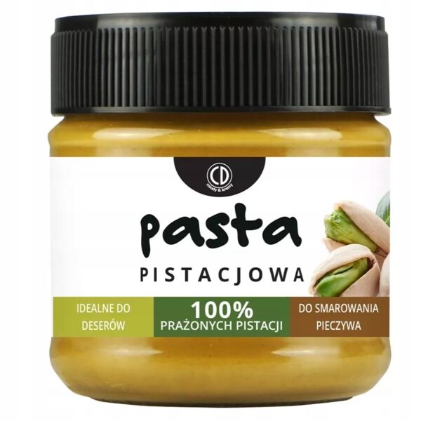 Pasta Pistacjowa 100% CD z prażonych pistacji do deserów pieczywa 200g