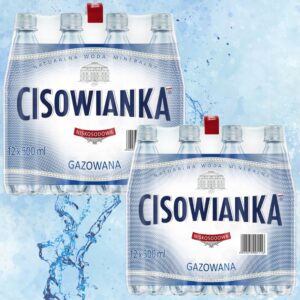 Naturalna Woda Mineralna CISOWIANKA Gazowana 500ml ZGRZEWKA 24 sztuki
