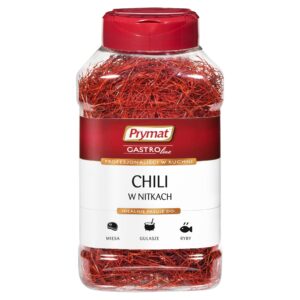 PRYMAT Chilli Cienko krojone nitki do Mięsa Gulaszu Ryb Słoik 50 g