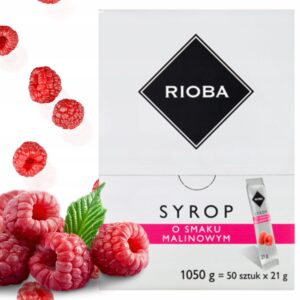 Syrop Malinowy Saszetki RIOBA do Napoju Piwa 21g 50szt (1050g)