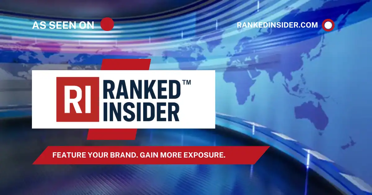 News broadcast graphic with RankedInsider.com logo and world map background.
