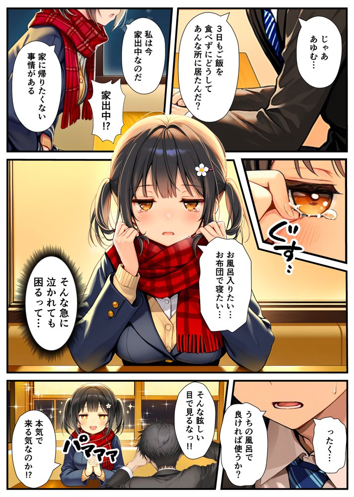 セックスが嫌いなジト目TS家出少女が一晩でメス堕ちする話