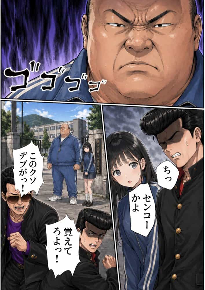 【昭和編】想いを寄せていたクラスメイトが中年メタボ教師(BMI40)と肉体関係だった件 hitomiエロ漫画raw(同人誌)無料サンプル画像018