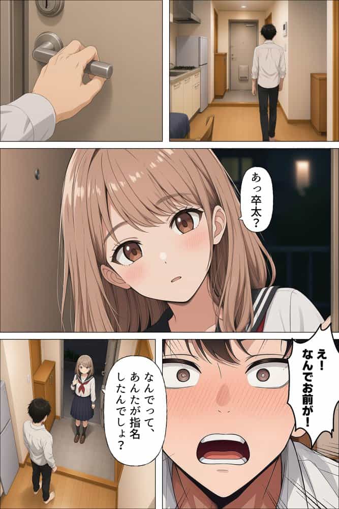 【漫画】指名は卒アルの中で  卒業アルバムに載っている元同級生しか在籍していないデリヘル店