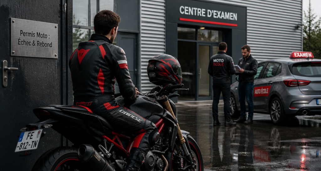 permis moto circulation raté candidat motard