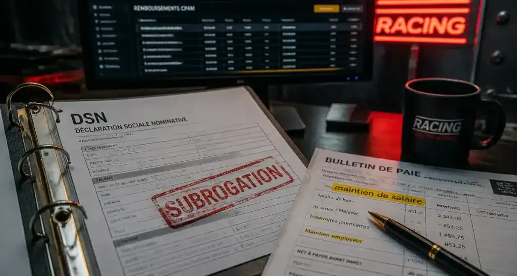 Subrogation avantage et inconvénient : maintien de salaire et DSN
