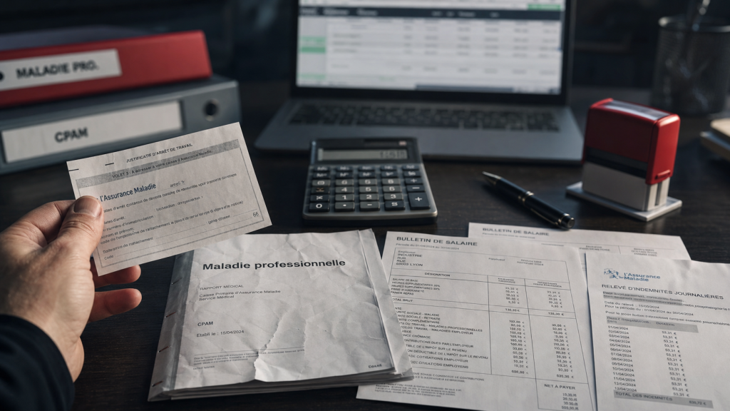 Trop perçu prévoyance maladie professionnelle : justificatif et remboursement CPAM