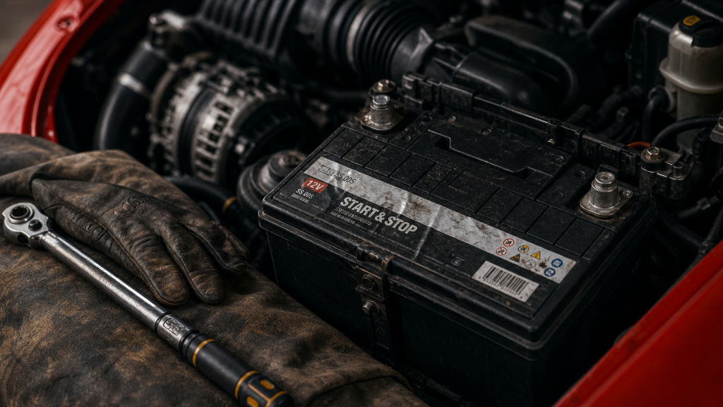 Durée de vie batterie start and stop : 70%, EFB/AGM, signes d’usure visibles