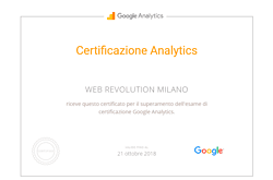 Certificazione Analytics