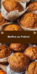 Muffins moelleux au potiron avec des épices d'automne