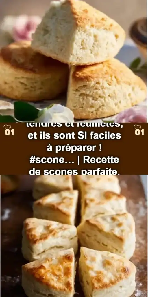 Recette de scones légers et feuilletés, facile à préparer et délicieuse.