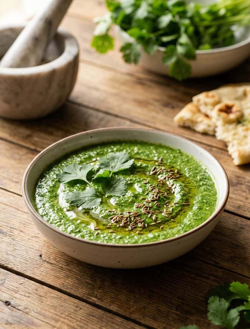 Fresh Cilantro Chutney | Authentic Indian Green Chutney