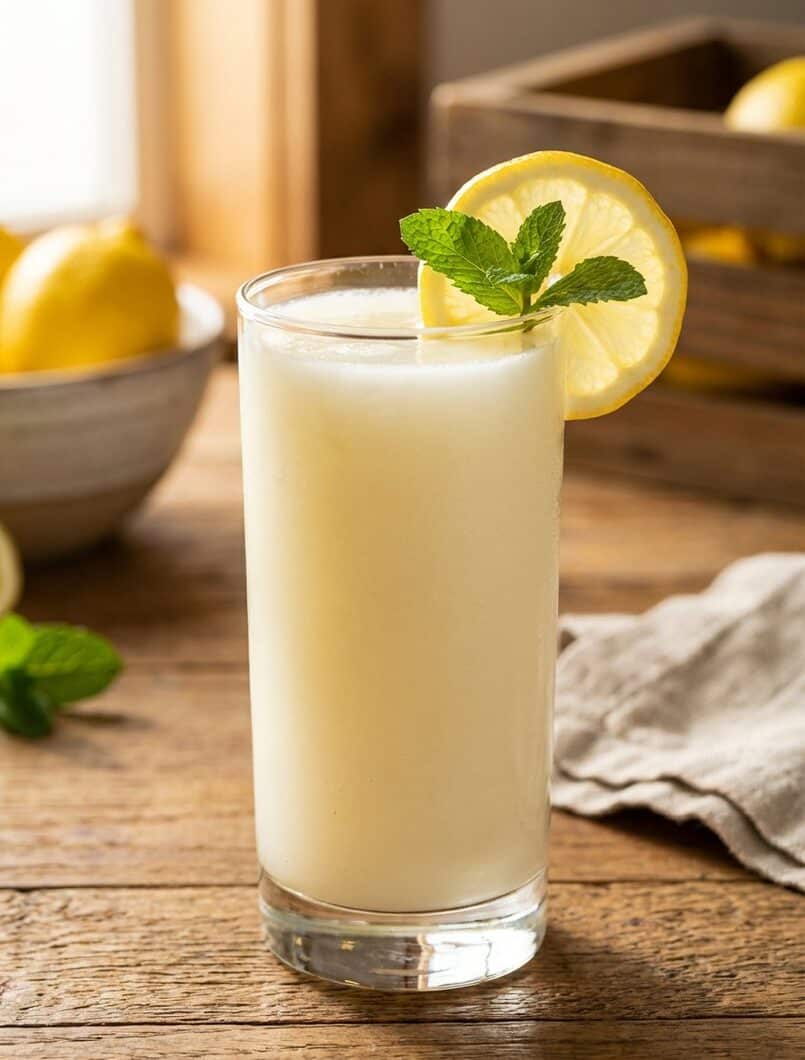 Frosted Lemonade | Refreshing Summer Drink