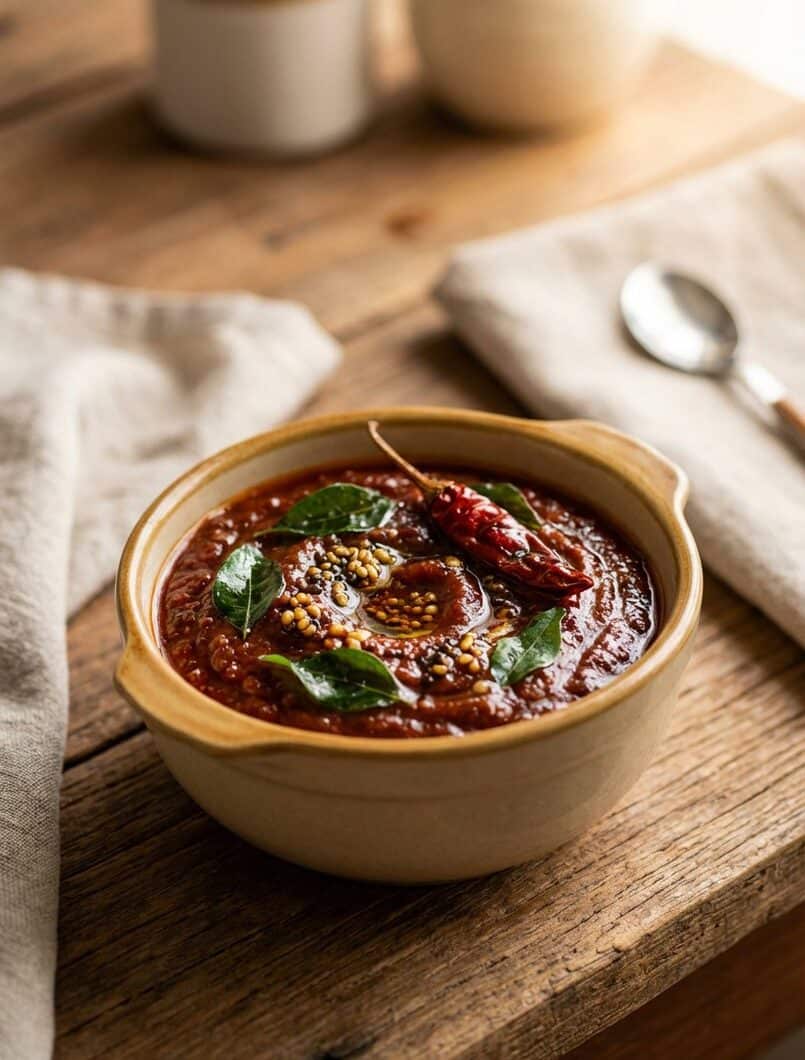 Restaurant Style Tomato Chutney | Authentic South Indian