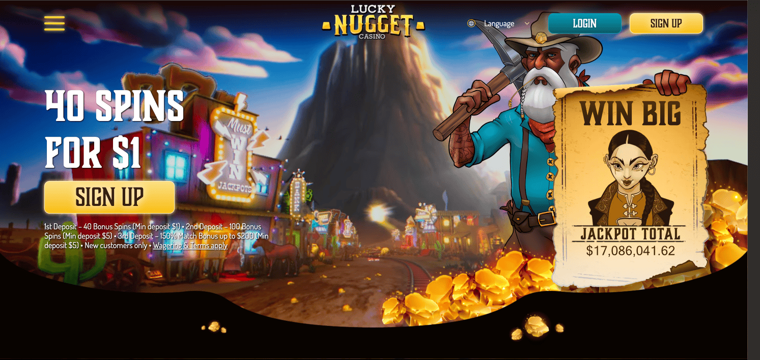 lucky nugget casino register