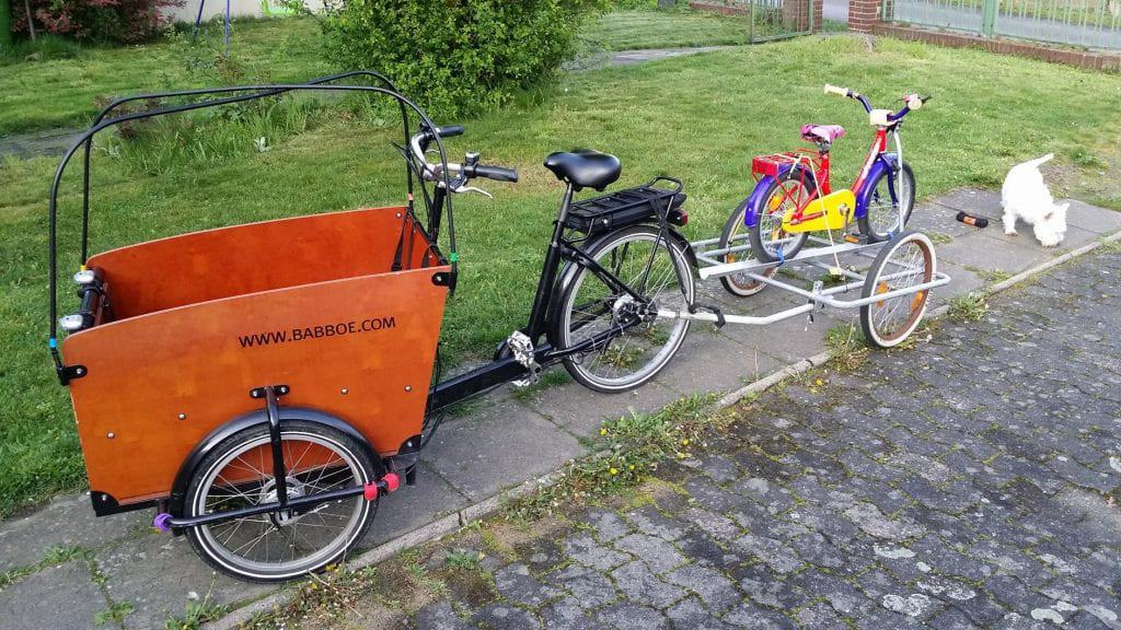 babboe big e lastenrad anhänger