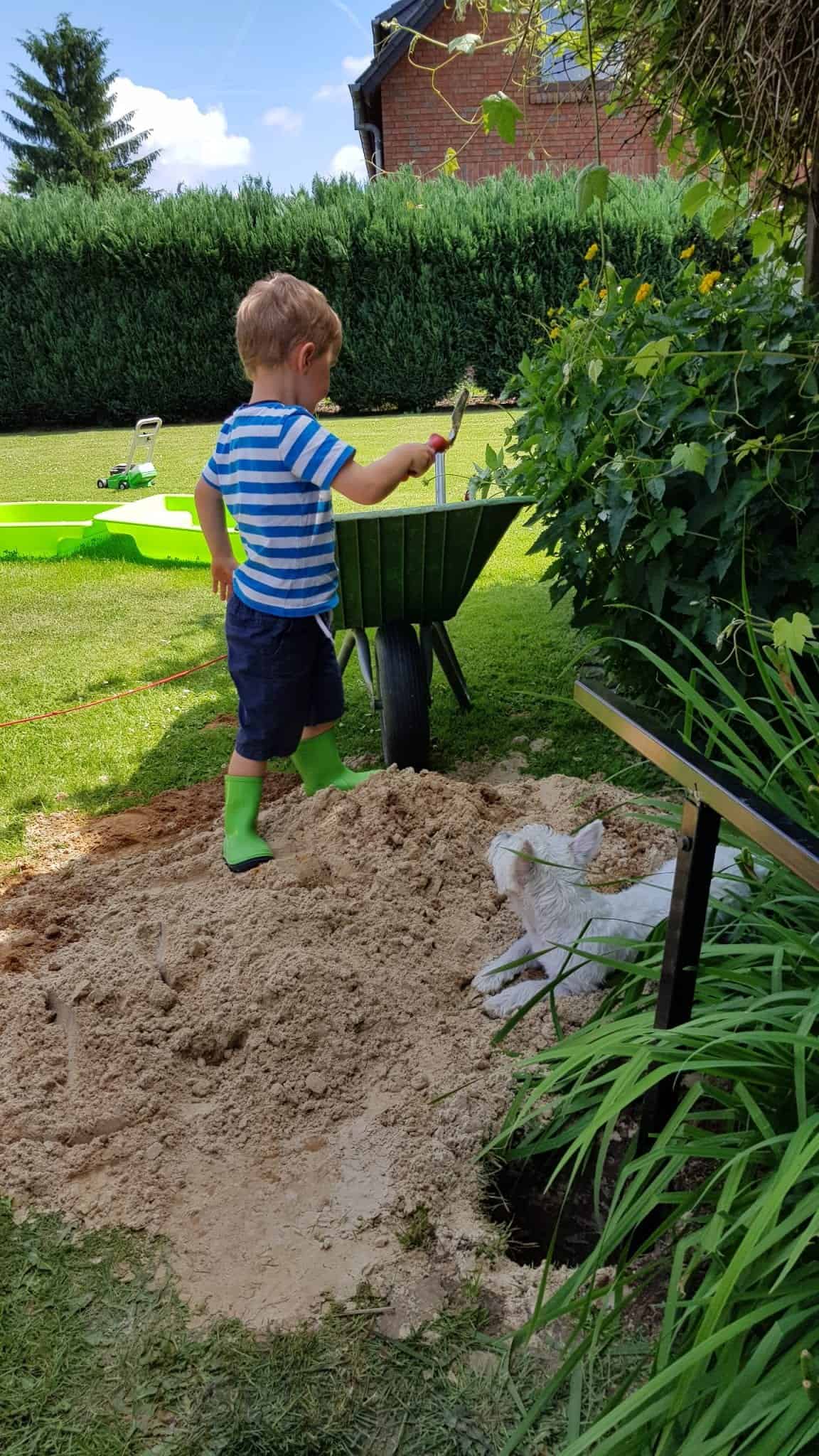 Brunnen Bohren plunschen kiespumpe erdbohrer