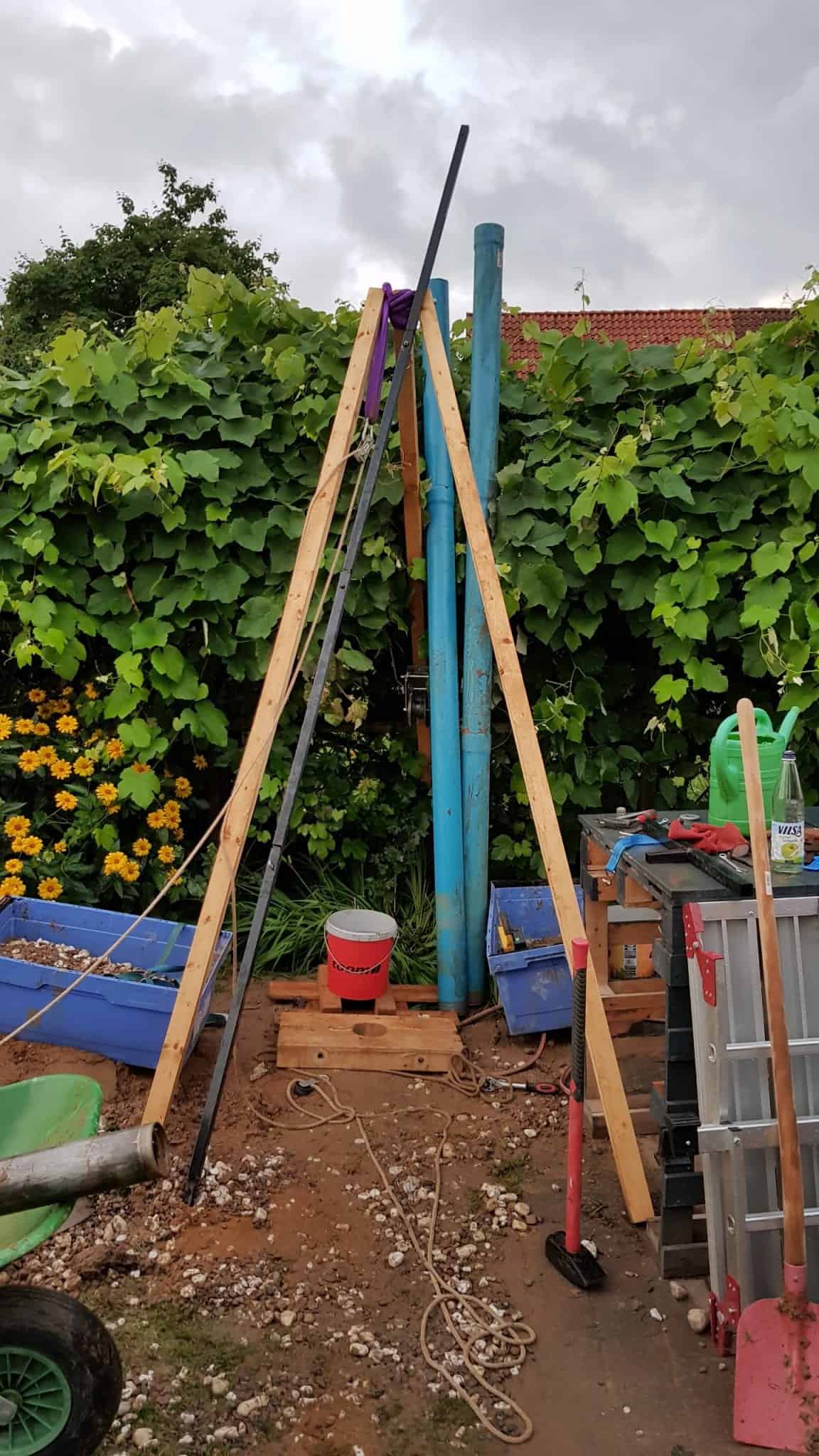 brunnen dreibein gerissen kaputt defekt geplatzt