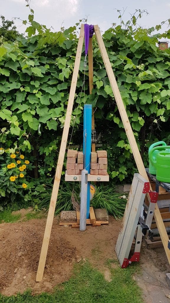 Brunnen bohren von Hand