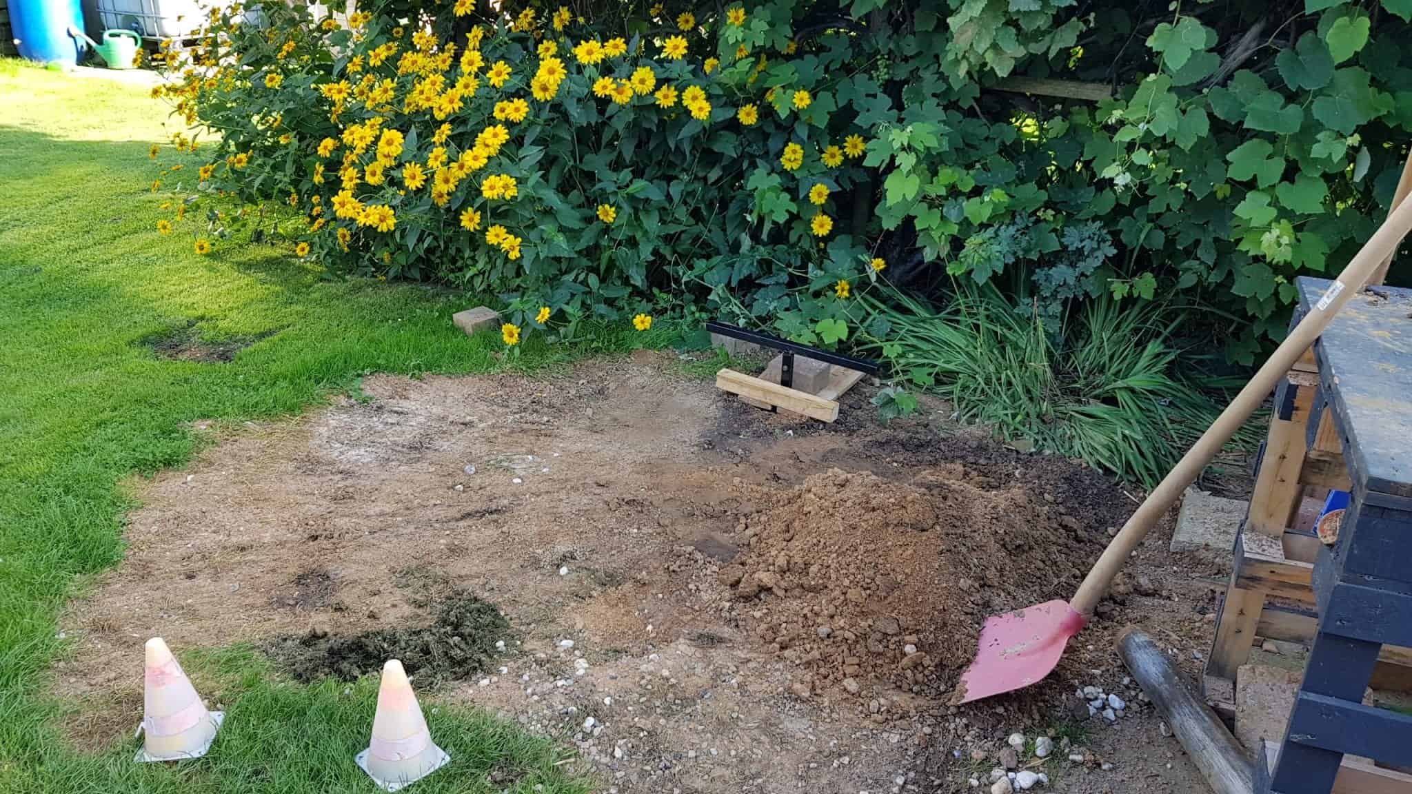 Bohrstelle brunnen bohren aufgeben