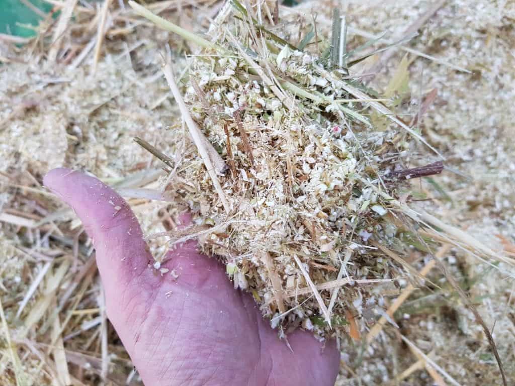 Miscanthus Häcksel selber herstellen