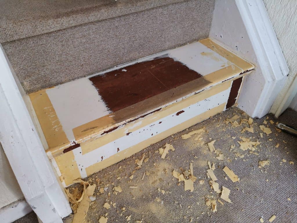 Treppe mit Vinyl verkleiden