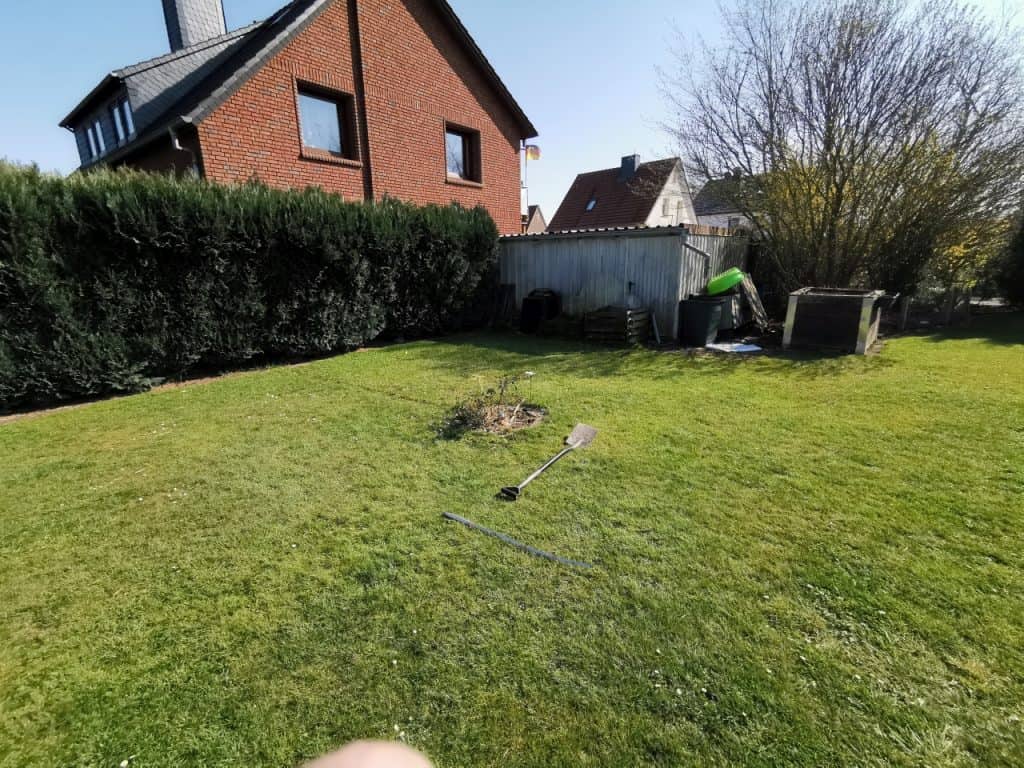 Pool Untergrund vorbereiten