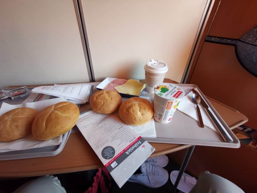 Nightjet Frühstück