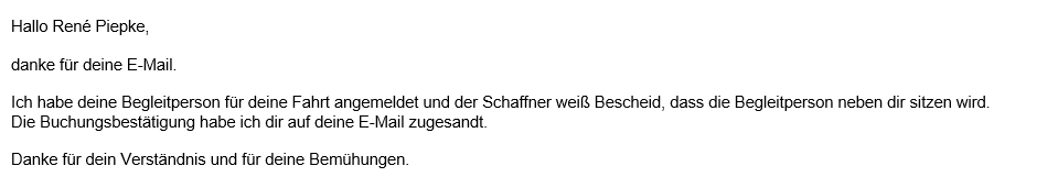 Mail Flixtrain Kundenservice